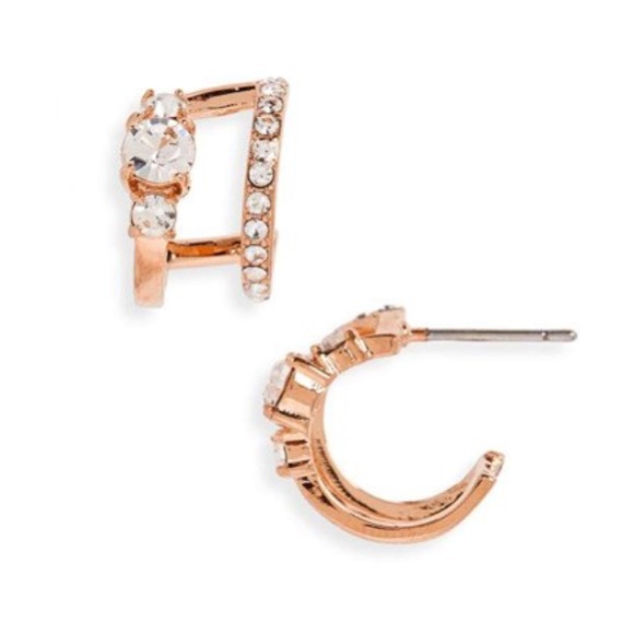 kate spade Jewelry - Kate Spade Bright Ideas Double Hoop Earrings NWT